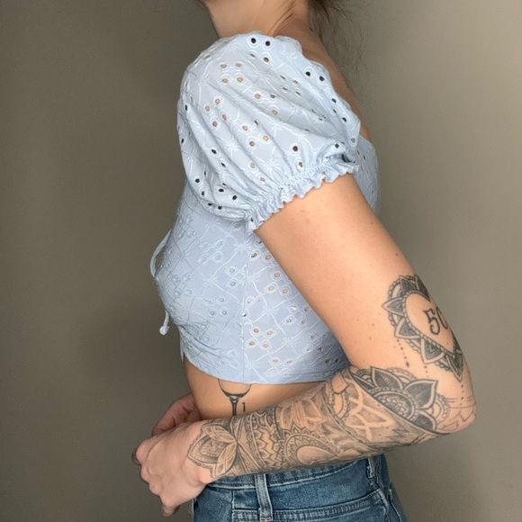 Blue Garage CropTop - Picture 3 of 4